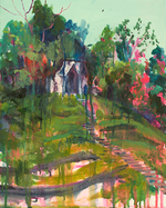 Acrylic on panel, 16" x 20", 2015, $1400 Melissa Loop - Raise My Spirit