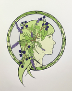Serigraph, 22" x 15", 2014, $250 unframed Tonja Torgerson - Vice 01