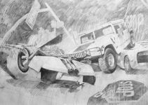 Graphite on paper, 2016 Rachel Wolfson Smith - Monsters detail