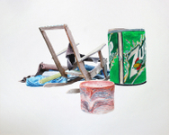 Acrylic on watercolor board, 11” x 9” Jason Webb - Discard Pile 16