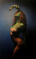 UV photo print direct on birch plywood, 11” x 17” Hernandez / Hundley - Blue Room