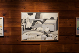Graphite, gouche and colored pencil on paper, 2014. 22" x 30" Rebecca Rothfus Harrell - Blocked