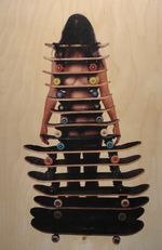 UV photo print direct on birch plywood, 16” x 24” Hernandez / Hundley - Skate Mountain