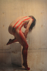 UV photo print direct on birch plywood, 23” x 34” Hernandez / Hundley - Dismount