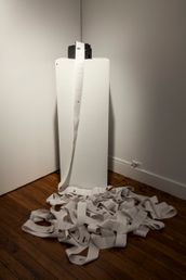 Javascript, project Gutenberg texts, printer, 2015. Katie Rose Pipkin - phenomenon Is this the glass wall