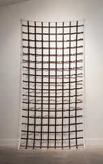 2014, Hand-cut Whole Foods vinyl banner, 120” x 52” Olivia Moore - The Harvest