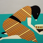 2013, Acrylic on canvas, 36 x 36 in. Adrian Landon Brooks - On The Way Back Home Redux