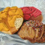 Oil on Canvas, 10” x 10” Kaci Beeler - Pan Dulce from La Mexicana Bakery