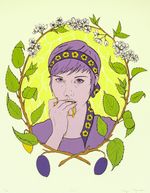Serigraph & 23k gold leaf, 14" x 11", 2012, $75 unframed Tonja Torgerson -Bite