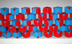 Wood blocks, mixed media Phillip Niemeyer - Double Blocks