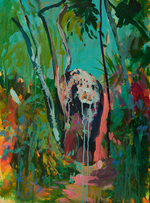 Acrylic on canvas, 18" x 24", 2015, $1900 Melissa Loop - Quiet the Mind, Fire in the Belly