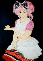 Oil on Panel, 30” x 40” Kaci Beeler - Sugar Mama (Alter-Ego Self Portrait #1)