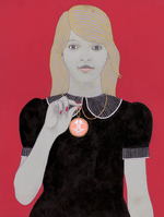 Acrylic, charcoal & graphite on panel, 12” x 16” Jennifer Davis - Cameo