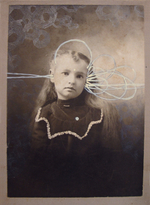 Photos augmented with graphite, gouache, acrylic, 4.25” x 6.5” Cherie Weaver - Confluence 1000