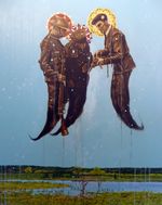 Acrylic on panel, 30” x 24” John Mulvany - The Unpredictable Past II