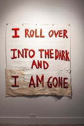 Acrylic on canvas, 2014. 60" x 60" Pat Snow - Poll Over into the Dark