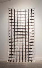 2014, Hand-cut Whole Foods vinyl banner, 120” x 52” Olivia Moore - The Harvest