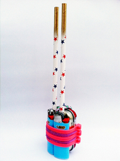 Mixed media, 2x2x8", 2015 Robert Jackson Harrington - Punch Can Spill