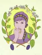 Serigraph and 23k gold leaf, 14” x 11” Tonja Torgerson - Bite