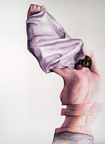 Watercolor on paper, 2013, 22" x 30" Jenny Granberry - Something Over Looked