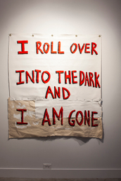 Acrylic on canvas, 2014. 60" x 60" Pat Snow - Poll Over into the Dark