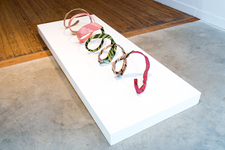 2014, neckties, wire, hardware Michael Anthony Garcia - hyperbole/hyperbola (hyperbolic male)