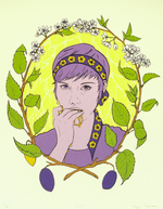 Serigraph & 23k gold leaf, 14" x 11", 2012, $75 unframed Tonja Torgerson -Bite