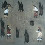 Ultrachrome print on Hahnemuhle German Etching paper, 12” x 12” Katy Horan - String Game