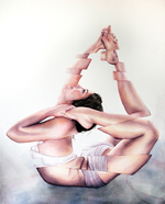 Watercolor on paper, 2013, 30" x 37" Jenny Granberry - Bend and Break