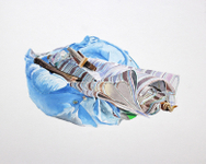 Acrylic on watercolor board, 11” x 9” Jason Webb - Discard Pile 13