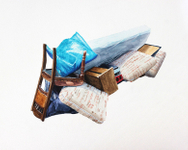 Acrylic on aquabord, 11” x 9” Jason Webb - Discard Pile 28