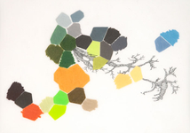 graphite and colored pencil on drafting film, 14” x 12” Leigh Anne Lester - Marker 1.6