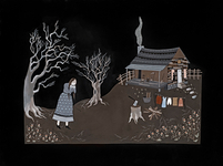 2014, Gouache and flashe on paper, 19.25” x 25.25” Katy Horan - The Weeping Woman