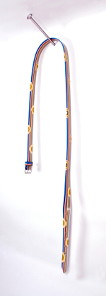 Resin, jawbreaker candy, stainless steel nail. 80"x16"x12" Jawbreaker Belt on a Nail