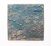 Acrylic paint and nails on wood panel, 48” x 48” x 2” Julon Pinkston - Basking in the Moonlight