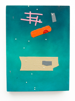 Acrylic paint on wood panel, 11.75” x 8.75” x 2” Julon Pinkston - Think of All the Roads