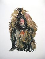 Oil on paper, painted blind, 22” x 30” Allen Brewer - The Reagan Years