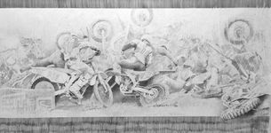 Graphite on paper, 48" x 96", 2016 Rachel Wolfson Smith - Uccello I
