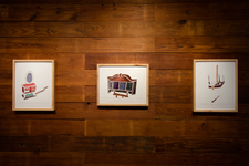 2014, drawings with digital print collage elements Michael Anthony Garcia - huecos