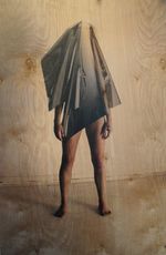 UV photo print direct on birch plywood, 23” x 34” Hernandez / Hundley - Mylar