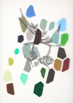 graphite and colored pencil on drafting film, 14” x 12” Leigh Anne Lester - Marker 1.9