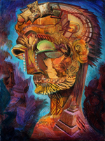 Mixed media, 16" x 20" David Ball - Weep 2