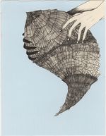 Pen & ink on collaged paper, 12” x 15” Katie Rose Pipkin - burrow