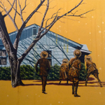 Acrylic on panel, 12” x 12” John Mulvany - The Ultimate Trade
