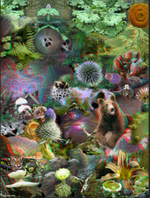 Giclee print, 27” x 39” Tanya Newton-John - Alphabet Soup