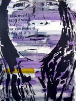 Oil paint on panel - 18” x 24” Pat Snow - Hang Around