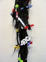 Synthetic hair, barrettes, 6’ Christina Coleman - Staff (Abc) - Detail