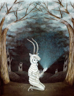 Acrylic on wood, 11” x 14” Kathleen Lolley - Eremitas Spiritus