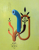 Acrylic on wood panel, 8.5” x 11” Mark Nelson - Structual Abstractions 5