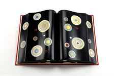 Resin, jawbreaker candy. 13.5"x20.25"x3.25" Black Jawbreaker Book